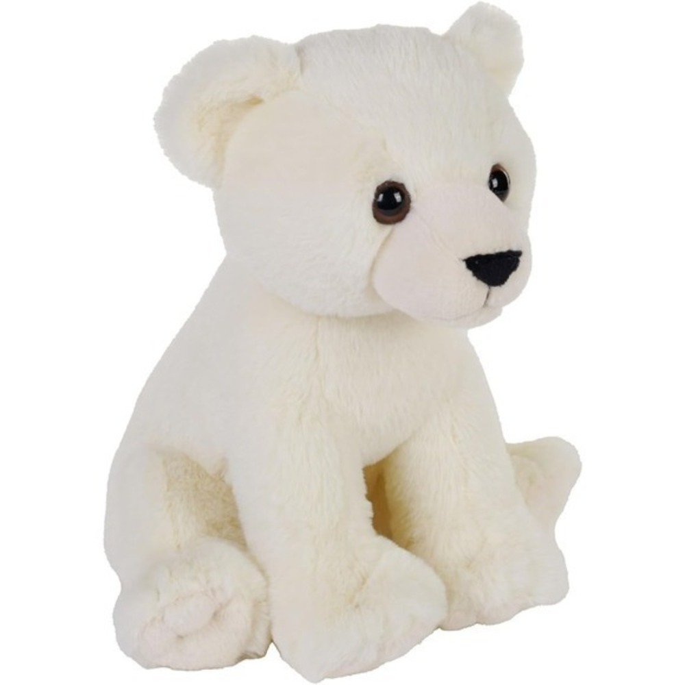 Plush Polar Bear Cub Stuffed Animal‎ Soft Cream White Floppy Ears- New